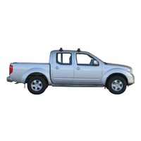 Prorack Silver 2 Bar Heavy Duty Through Bar kit to suit Nissan Navara D40 Double Cab 4dr Ute (12/2005 - 5/2015)