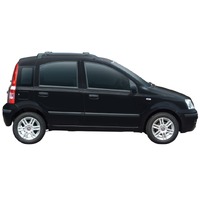 Prorack Silver 2 Bar Aero Rail Bar kit to suit Fiat Panda 5dr Hatch (2003 - 2011)