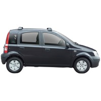 Prorack Silver 2 Bar Aero Flush Bar kit to suit Fiat Panda 5dr Hatch (2003 - 2011)