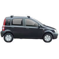 Prorack Black 2 Bar Aero Through Bar kit to suit Fiat Panda 5dr Hatch (2003 - 2011)