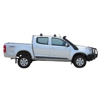 Prorack Silver 2 Bar Heavy Duty Through Bar kit to suit Holden Colorado Crew Cab 4dr Ute (2012 - 9/2016)