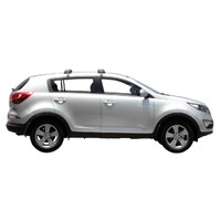 Prorack Black 2 Bar Aero Flush Bar kit to suit Kia Sportage 5dr SUV (2010 - 2015)