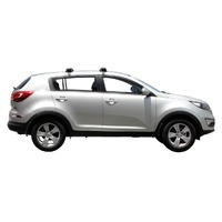 Prorack Black 2 Bar Aero Through Bar kit to suit Kia Sportage 5dr SUV (2010 - 2015)