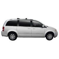 Prorack Silver 2 Bar Aero Through Bar kit to suit Chrysler Grand Voyager 5dr MPV (2008 - Current)