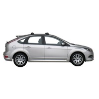 Prorack Silver 2 Bar Aero Flush Bar kit to suit Ford Focus 5dr Hatch (7/2008 - 6/2011)