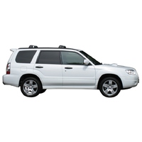 Prorack Silver 2 Bar Aero Flush Bar kit to suit Subaru Forester 5dr Wagon (5/2002 - 2/2008)