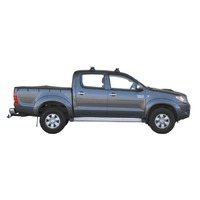 Prorack Black 2 Bar Heavy Duty Through Bar kit to suit Toyota HiLux Double Cab 4dr Ute (5/2005 - 2012)