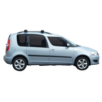 Prorack Silver 2 Bar Aero Through Bar kit to suit Skoda Roomster 5dr MPV (2006 - Current)