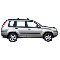 Prorack Black 2 Bar Heavy Duty Through Bar kit to suit Nissan X-Trail 5dr SUV (10/2001 - 9/2007)