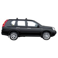 Prorack Silver 2 Bar Heavy Duty Through Bar kit to suit Nissan X-Trail 5dr SUV (10/2007 - 2010)