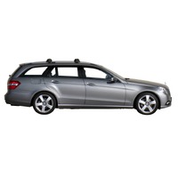 Prorack Silver 2 Bar Aero Through Bar kit to suit Mercedes-Benz E-Class W212 5dr Wagon (2009 - 2016)