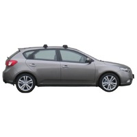 Prorack Black 2 Bar Aero Through Bar kit to suit Kia Cerato 5dr Hatch (2010 - 2013)
