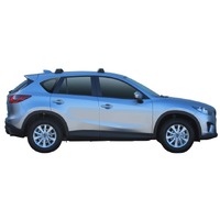 Prorack Black 2 Bar Aero Through Bar kit to suit Mazda CX-5 5dr SUV (2012 - 1/2017)