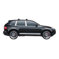 Prorack Silver 2 Bar Aero Through Bar kit to suit Porsche Cayenne 5dr SUV (2002 - 2010)