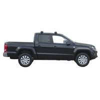 Prorack Silver 2 Bar Aero Through Bar kit to suit Volkswagen Amarok Double Cab 4dr Ute (2010 - 4/2023)