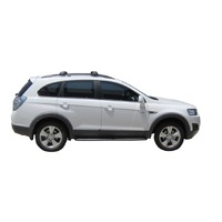 Prorack Black 2 Bar Aero Flush Bar kit to suit Holden Captiva 7 5dr SUV (10/2006 - 2018)