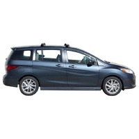Prorack Black 2 Bar Aero Through Bar kit to suit Mazda Premacy 5dr MPV (7/2010 - Current)