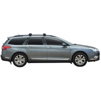 Prorack Silver 2 Bar Aero Through Bar kit to suit Citroen C5 5dr Wagon (5/2008 - 2019)