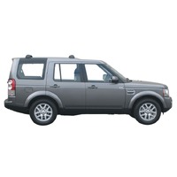 Prorack Silver 2 Bar Aero Flush Bar kit to suit Land Rover Discovery 4 5dr SUV (2009 - 3/2017)