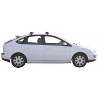 Prorack Silver 2 Bar Aero Flush Bar kit to suit Ford Focus 5dr Hatch (7/2005 - 6/2011)