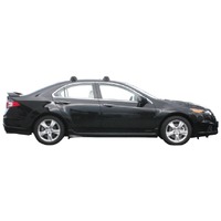 Prorack Silver 2 Bar Aero Through Bar kit to suit Honda Accord Euro 4dr Sedan (6/2008 - 2012)