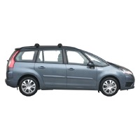Prorack Silver 2 Bar Aero Through Bar kit to suit Citroen C4 Grand Picasso 5dr MPV (2006 - 2014)
