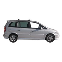 Prorack Silver 2 Bar Aero Through Bar kit to suit Subaru Traviq 5dr MPV (1999 - 2005)