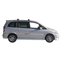 Prorack Silver 2 Bar Heavy Duty Through Bar kit to suit Subaru Traviq 5dr MPV (1999 - 2005)