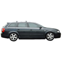 Prorack Silver 2 Bar Aero Rail Bar kit to suit Audi A4/S4/RS4 Avant 5dr Wagon (2001 - 2005)