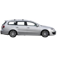 Prorack Silver 2 Bar Aero Rail Bar kit to suit Volkswagen Passat Mk6 5dr Wagon (3/2006 - 10/2010)