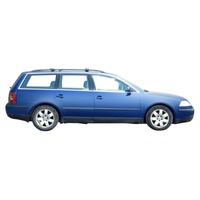 Prorack Silver 2 Bar Aero Rail Bar kit to suit Volkswagen Passat Mk5.5 5dr Wagon (1998 - 2006)