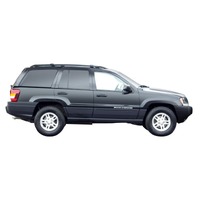 Prorack Silver 2 Bar Aero Rail Bar kit to suit Jeep Grand Cherokee WG 5dr SUV (1999 - 2004)