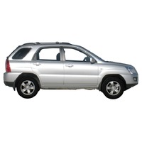Prorack Silver 2 Bar Aero Rail Bar kit to suit Kia Sportage 5dr SUV (4/2005 - 2010)