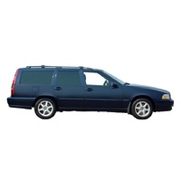 Prorack Silver 2 Bar Aero Rail Bar kit to suit Volvo V70 5dr Wagon (7/1997 - 10/2000)