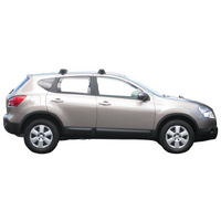 Prorack Black 2 Bar Aero Through Bar kit to suit Nissan Dualis 5dr SUV (2007 - 2013)