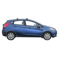 Prorack Silver 2 Bar Aero Flush Bar kit to suit Ford Fiesta 5dr Hatch (4/2009 - 2017)