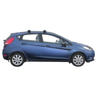 Prorack Black 2 Bar Aero Through Bar kit to suit Ford Fiesta 5dr Hatch (4/2009 - 2017)