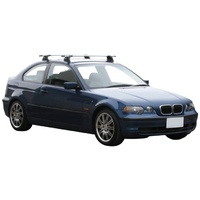 Yakima Black 2 Bar Roof Rack - BMW 3 Series E46 Compact 3dr Hatch 1/01 - 1/04 (S16Y &amp; K374)