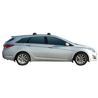 Prorack Black 2 Bar Aero Through Bar kit to suit Hyundai i40 Tourer 5dr Wagon (2011 - 2019)