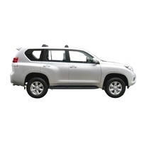 Prorack Black 2 Bar Aero Flush Bar kit to suit Toyota Land Cruiser Prado 150 Series 5dr SUV (12/2009 - Current)