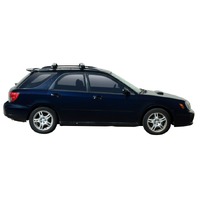 Prorack Silver 2 Bar Aero Through Bar kit to suit Subaru Impreza 5dr Hatch (10/2000 - 8/2007)
