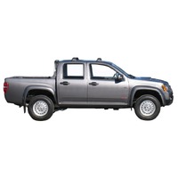 Prorack Silver 2 Bar Aero Flush Bar kit to suit Holden Colorado Double Cab 4dr Ute (7/2008 - 2012)