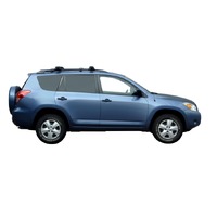 Prorack Black 2 Bar Aero Through Bar kit to suit Toyota Rav4 Limited 5dr SUV (2/2006 - 2012)