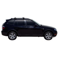 Prorack Black 2 Bar Aero Through Bar kit to suit BMW X3 5dr SUV (2004 - 2010)