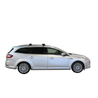 Prorack Black 2 Bar Aero Through Bar kit to suit Ford Mondeo 5dr Wagon (10/2007 - 2013)