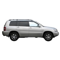 Prorack Silver 2 Bar Standard Rail Bar kit to suit Toyota Highlander 5dr SUV (11/2003 - 7/2007)