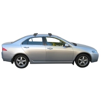 Prorack Black 2 Bar Aero Through Bar kit to suit Honda Accord Euro 4dr Sedan (6/2003 - 6/2008)