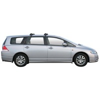 Prorack Silver 2 Bar Aero Flush Bar kit to suit Honda Odyssey 5dr MPV (6/2004 - 3/2009)