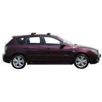 Prorack Black 2 Bar Aero Through Bar kit to suit Mazda Axela 5dr Hatch (2004 - 4/2009)