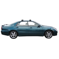 Prorack Black 2 Bar Aero Through Bar kit to suit Mitsubishi Diamante 4dr Sedan (7/1996 - 9/2005)